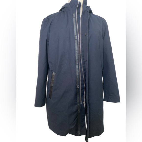 ROLAND 2-in-1 down parka with hood navy - Picture 4 of 16